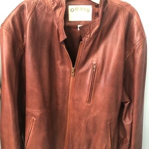 Brown soft leather jacket